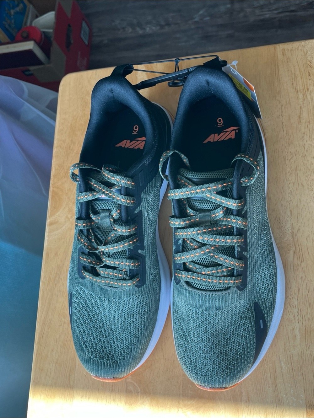 Avia Men'S 02 Air Sneaker Shoes Size 9 Green/ Black NWT